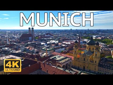 Munich , Germany 🇩🇪 | 4k Drone Footage (with Subtitles)