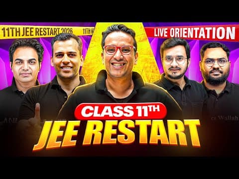 Live Orientation - 11th Jee Restart Batch🔥