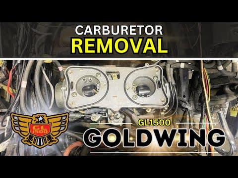 How To Remove Your Honda Gl1500 Goldwing Carburetors (full Guide)