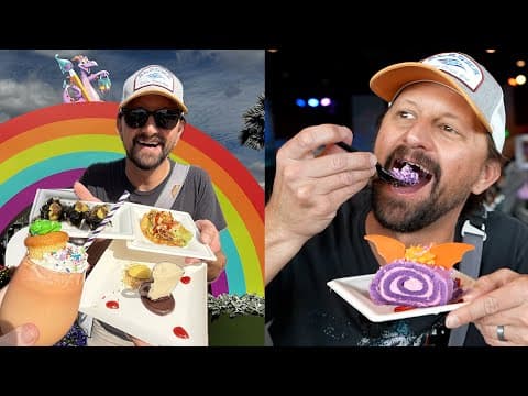 Trying New Food & Drinks At Disney's Festival Of The Arts In Epcot! Creative Foods, Art & More!