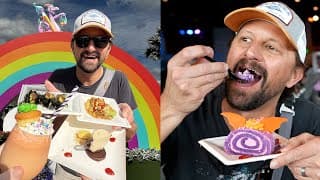 Trying New Food & Drinks At Disney's Festival Of The Arts In Epcot! Creative Foods, Art & More!