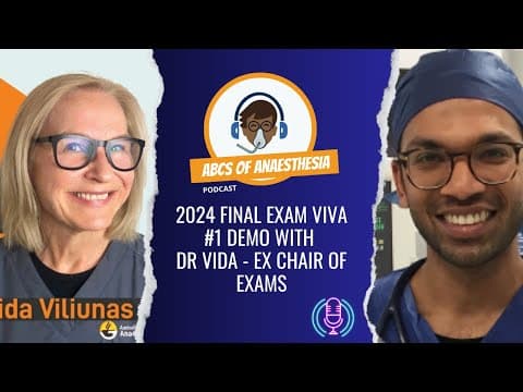 2024 Final Exam Viva 1 Demo With Dr Vida | #anesthesiology #anesthesia #exam