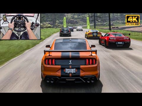 Ford Mustang Shelby GT500 VS Muscle Cars - Forza Horizon 5 | Logitech G923 Steering Wheel