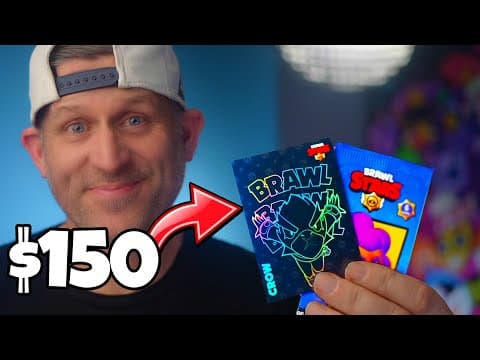 I Spent $150 On The New Brawl Stars Trading Cards!