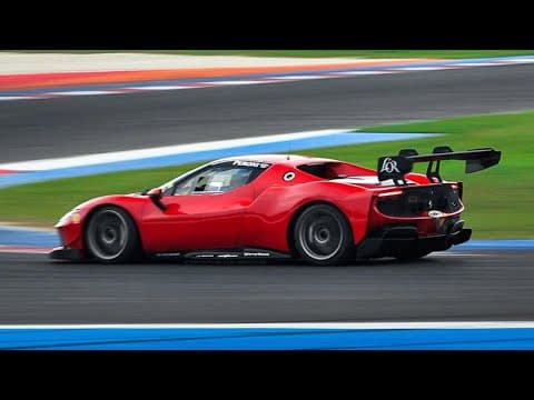 Ferrari 296 Challenge Testing At Misano World Circuit!