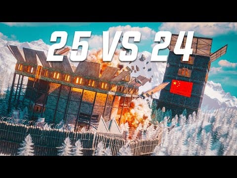 Quand Un Clan Chinois De + 30 Joueurs Decide De Te Raid... Rust