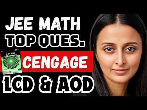 Jee Mains Cengage Series - Top Non-pyqs | Limits Continuity Differentiability & Aod Neha Agrawal Mam