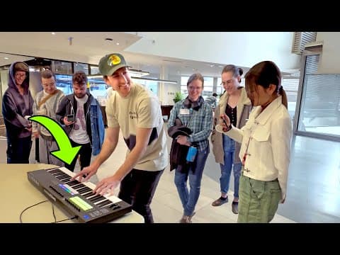 Best Reactions Of Me Playing Synth For Random People