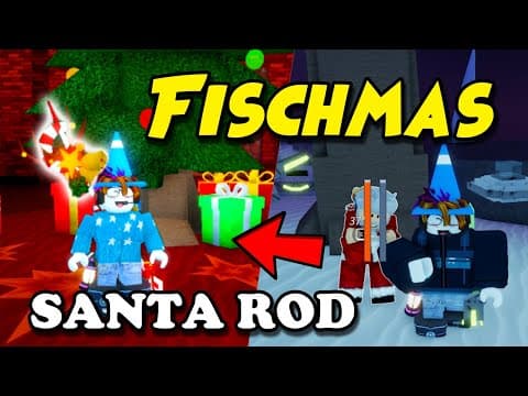 How To Complete Fischmas & Santa Miracle Rod Of Tidefall (roblox Fisch)