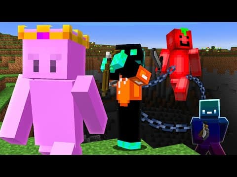 Minecraft Speedrunner Vs Chained Together Hunters