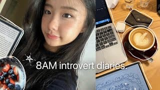 Slice Of Life 📔 8am Productive Vlog, Cafe Work Dates, Journaling, Yoga Class