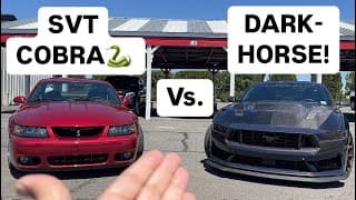 Wow! 2004 5.0 Swapped Cobra Vs 2024 Dark Horse Mustang!