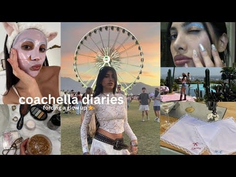 Forcing A Glow Up For Coachella ⭐️ Nails, Hair, Skincare, Outfit & Makeup 💌