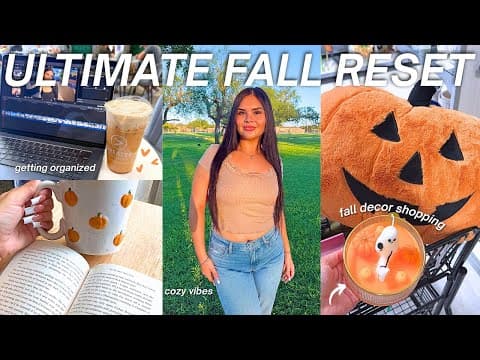 Fall Reset!🍁 Decorating, Cleaning, Fall Decor Shopping, Cozy Fall Vlog & Getting Back Into Routine
