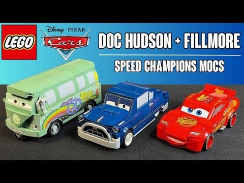 Lego Doc Hudson And Fillmore Disney Cars Speed Champions Mocs (and How You Can Make Them, Too!)
