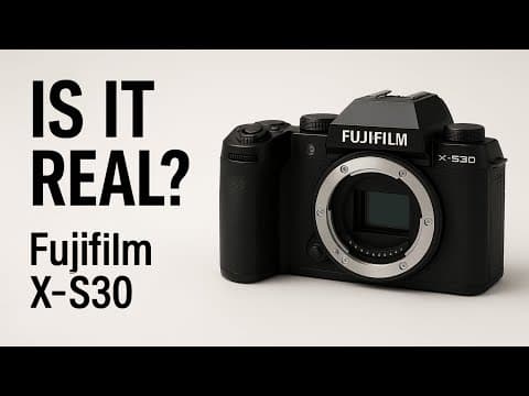 Fujifilm X-s30: The Camera You'll Wish You Had Yesterday!