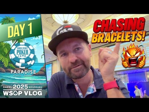 Chasing Bracelets In Paradise! - 2025 Wsop Paradise Vlog Day 1