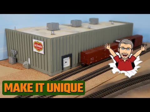 I Customized This Model Railroad Structure To Fit A Curved Backdrop