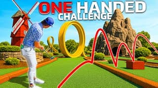 Mini Golf But You Can Only Use One Hand