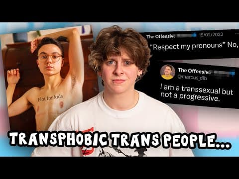 The Rise Of Transphobic Trans Influencers | Noahfinnce