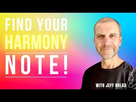 How To Sing Harmonies - Finding Your Note