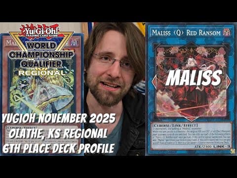 Yugioh November 2025 Olathe, Ks Regional 6th Place Profile - Maliss - Eric Hallmark