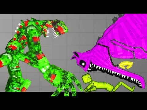 I Tested 100 Scary Myth Monsters Against Ragdolls In Melon Sandbox Playground