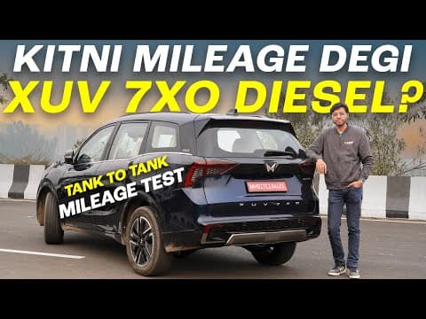 Mahindra Xuv 7xo Diesel Automatic Mileage Test Using Tank-to-tank Method W/ Drive Impressions