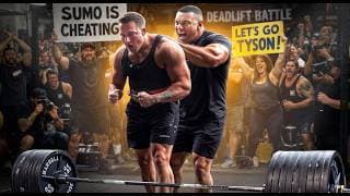 Conventional Deadlift Battle Vs Larry Wheels! (sumo Not Allowed)