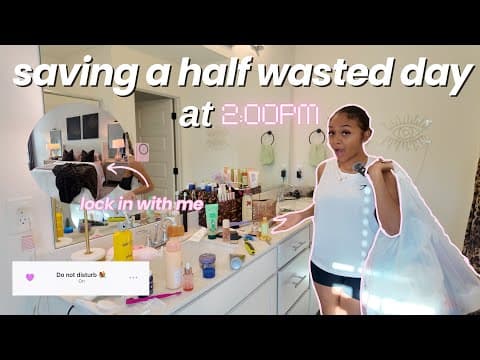 Saving A Half Wasted Day At 2:00pm ✨ Cleaning My Messy House + Self Care