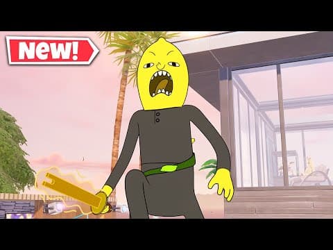 NEW THE EARL OF LEMONGRAB Skin Gameplay In Fortnite! (Adventure Time)