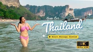 Krabi, Thailand 🇹🇭 - Secret Beaches 🏝️, Massages 💆‍♀️ & Island Hopping! ⛵ | Ep 1