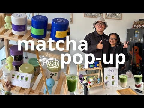 Opening A Matcha Pop-up In Atl For A Day 🍵⭐️ | Cafe Vlog