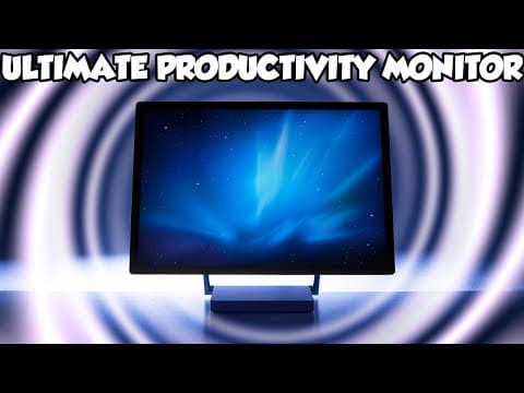 I Built The Ultimate Productivity Monitor (or At Least Tried To)