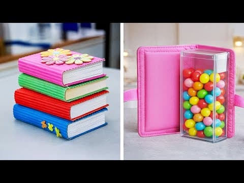 🥺 Too Cute Miniatures 🎒 Diy Tiny School Supplies! ✨