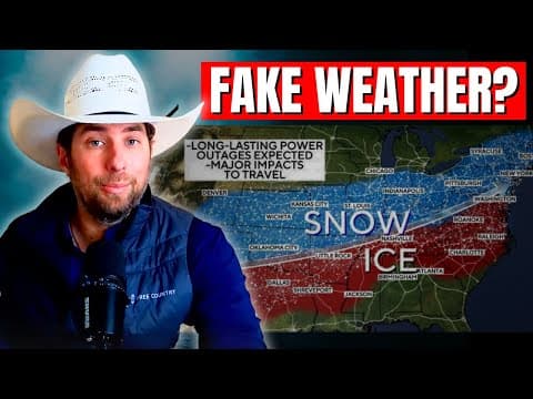 Massive Ice & Snow Storm - Natural Or Fake?