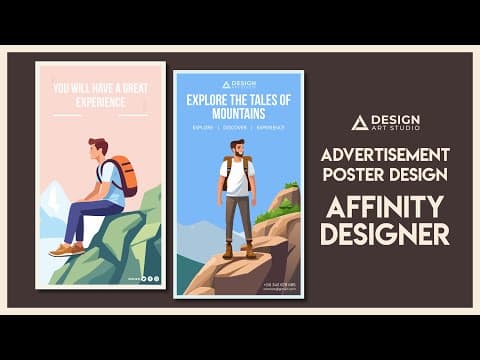 7x4" Size Poster Design In Affinity Designer