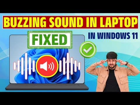 Fix Buzzing Sound In Laptop Windows 11 | Laptop Fan Noise & Speaker Buzz Problem Solution