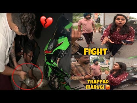 Ladki Ki Gadi Tod Di 😓jannu Ki Bike Ka Accident Ho Gya 🥺raat Ko 2 Bje 💔kawasaki Training Back