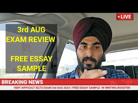 3 Aug 2024 Ielts Exam Review Live With Ramandeep Singh | Recent Ielts Exam 3 Aug