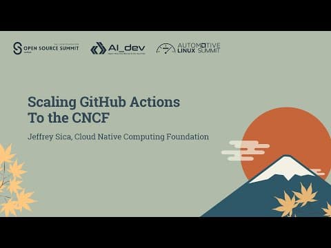 Scaling Github Actions To The Cncf - Jeffrey Sica, Cloud Native Computing Foundation