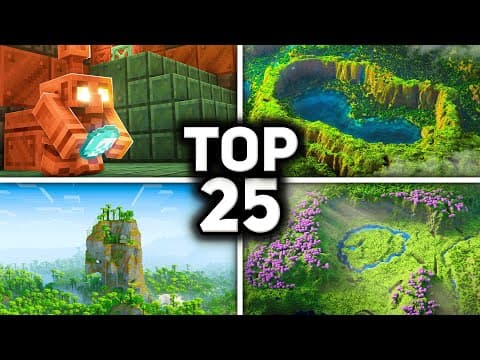 Top 25 Best Seeds For Minecraft 1.21.10+! (bedrock & Java)