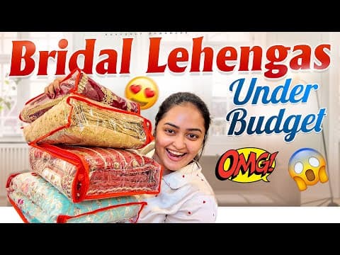 Omg 😱 Bridal Lehengas Under Budget || Shocked 😳 || Heavenly Homemade