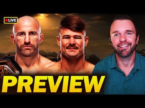 🔴ufc 325 - Alexander Volkanovski Vs. Diego Lopes 2 Full Card Preview Show