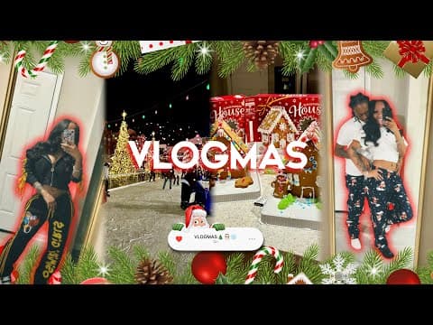 Vlogmas✰ Matching Pajamas, Gingerbread House, Ice Skating, Cookingwithjt | Jaahdiorr