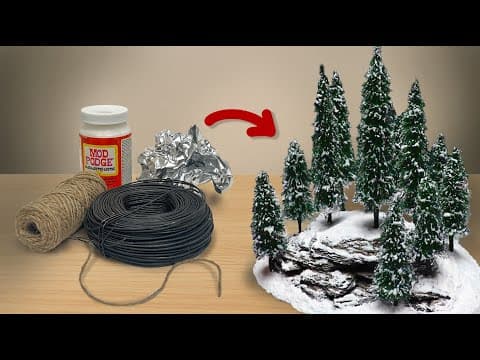 How To Make A Realistic Winter Forest From Scratch For Wargames, Dioramas Or Christmas Villages!