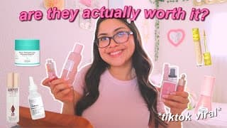 Trying Viral *aesthetic* Makeup Products 💌 Honest Review…