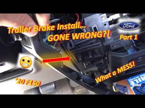 (pt 1) Trailer Brake Install...gone Wrong?? ('20 Ford F150)