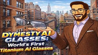 Dymesty Ai Glasses - Powerful Ai Recording & Summaries· Super Lightweight & Comfortable Fit