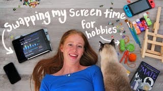 No Phone For 5 Days... Only Cozy Hobbies!🧶📖🎨